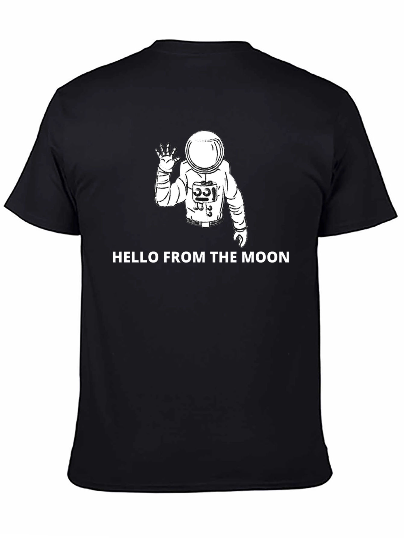 Hello From the Moon Graphic Tee - Astronaut Shirt