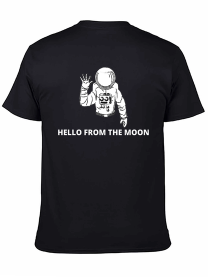 Hello From the Moon Graphic Tee - Astronaut Shirt