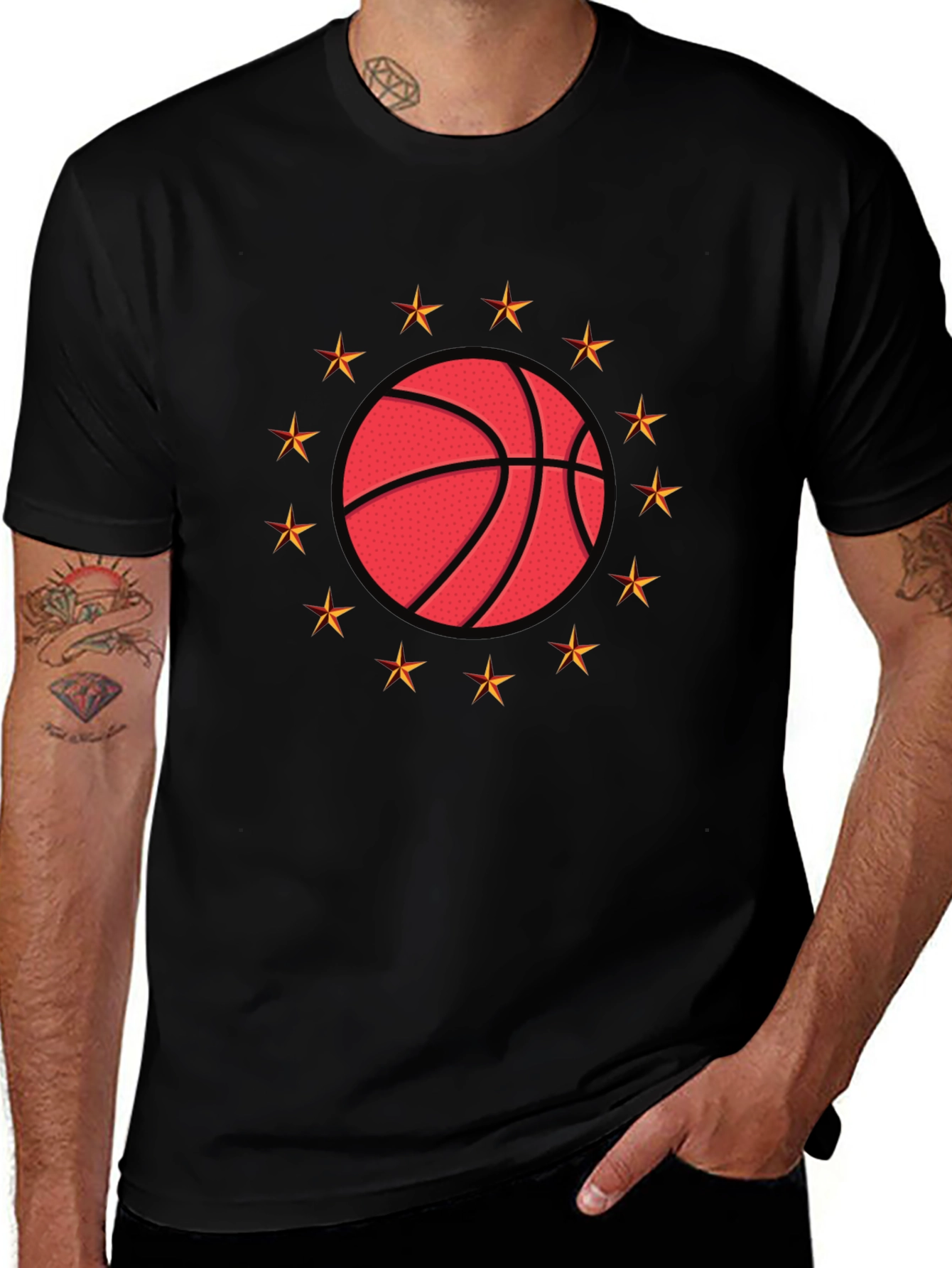 Basketball Star Graphic T-Shirt
