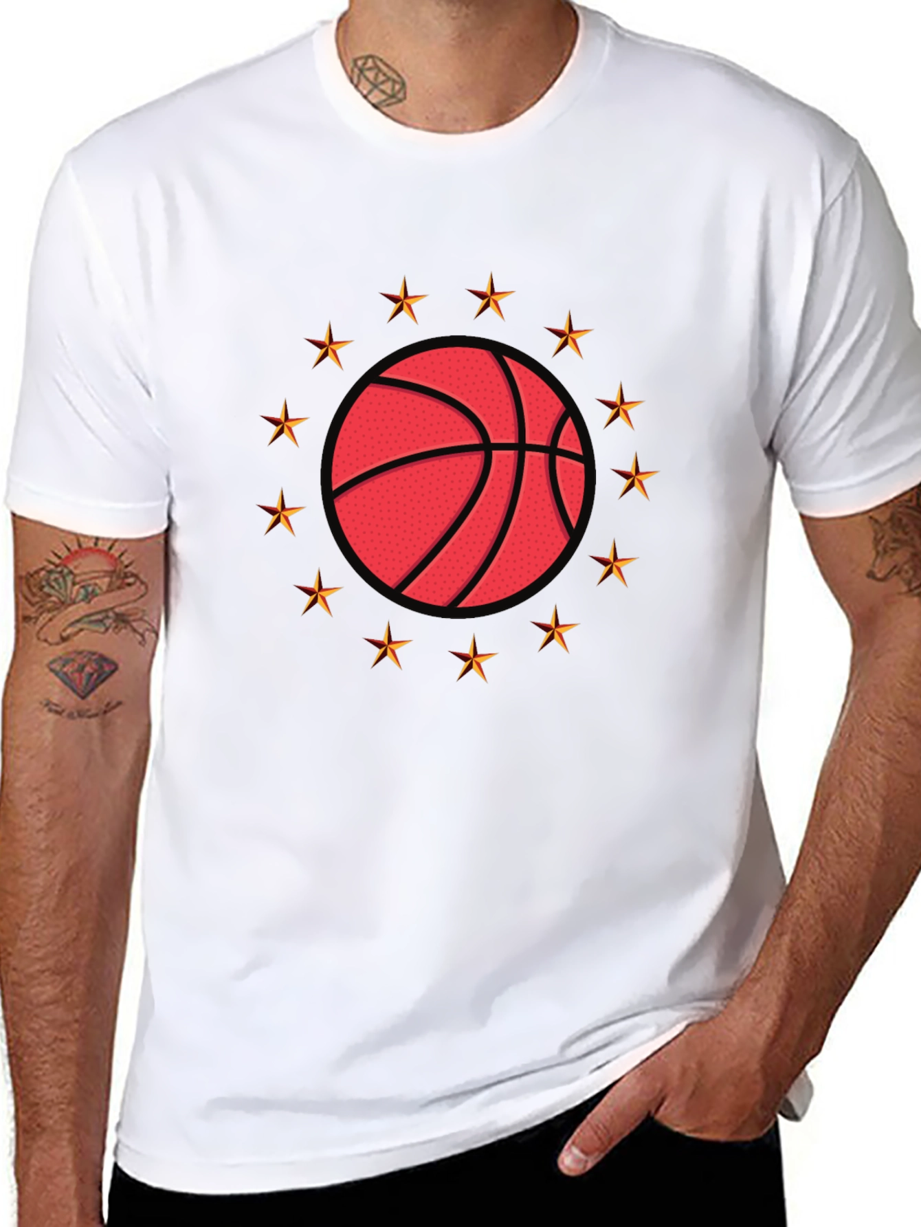 Basketball Star Graphic T-Shirt
