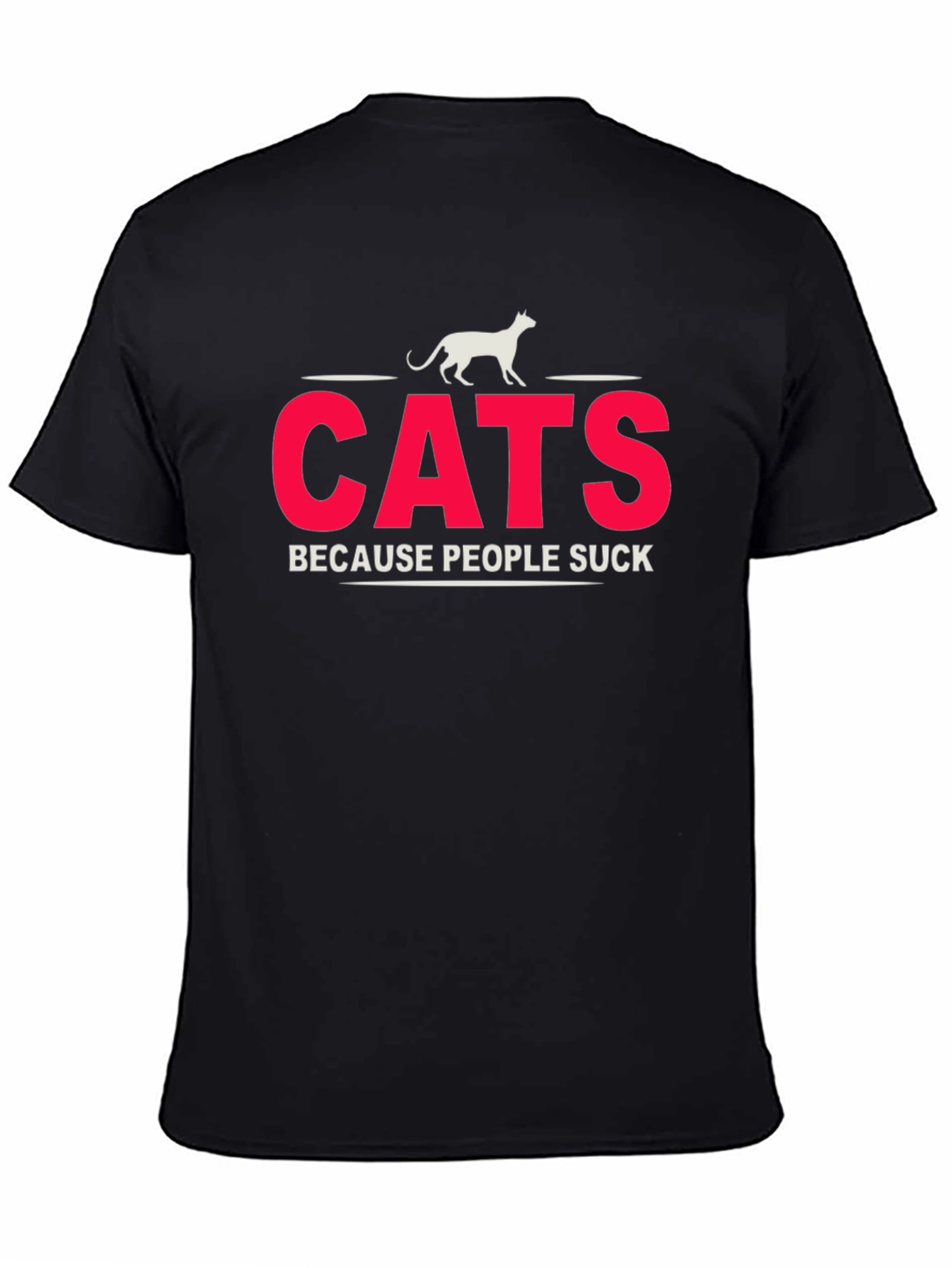Cats Because People Suck T-Shirt