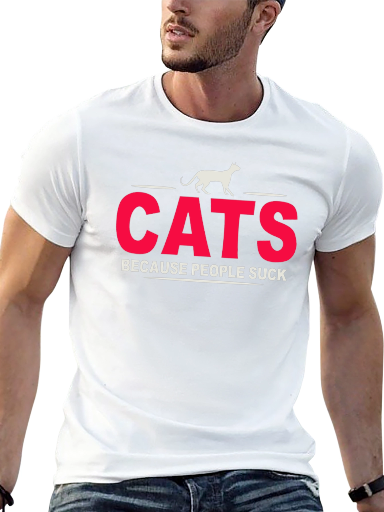 Cats Because People Suck T-Shirt