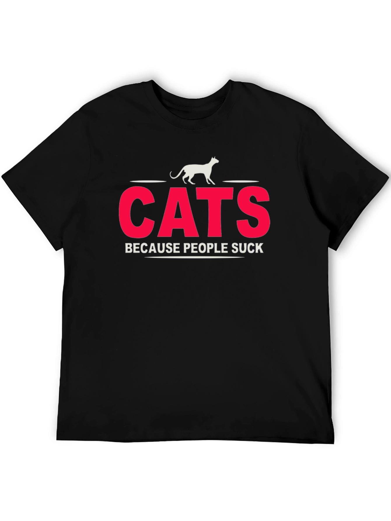 Cats Because People Suck T-Shirt