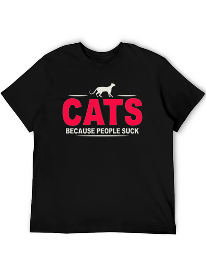 Cats Because People Suck T-Shirt