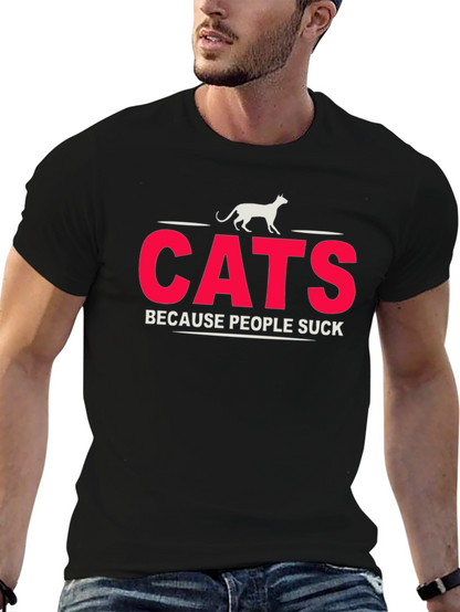 Cats Because People Suck T-Shirt