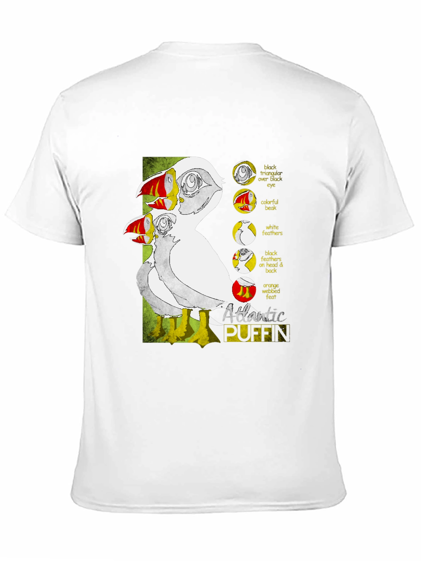Atlantic Puffin Graphic Tee - Black
