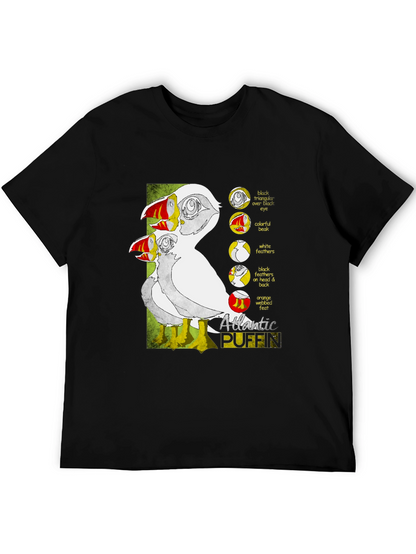 Atlantic Puffin Graphic Tee - Black