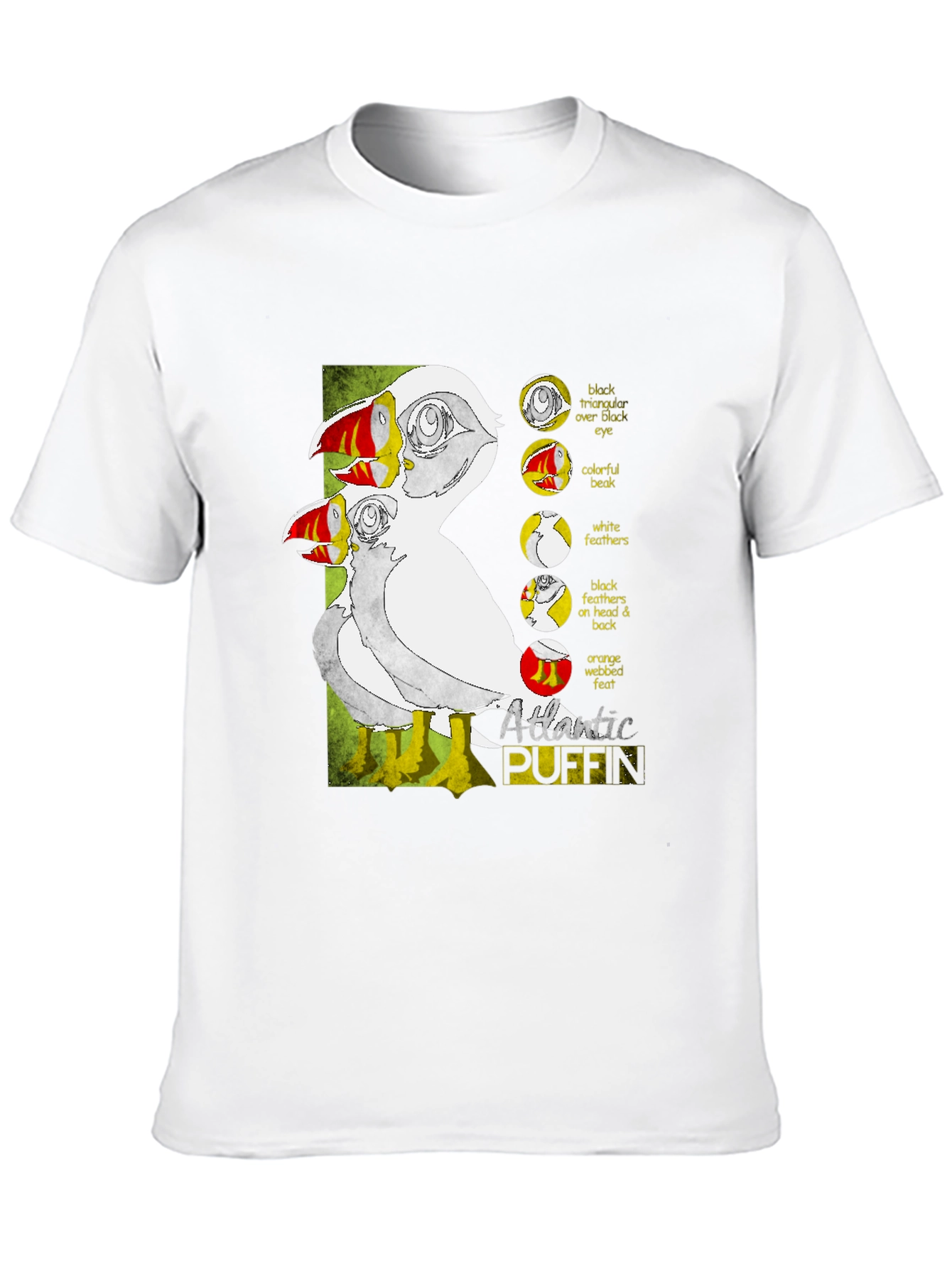 Atlantic Puffin Graphic Tee - Black