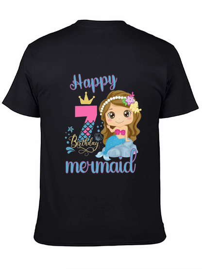Happy Mermaid Birthday T-Shirt