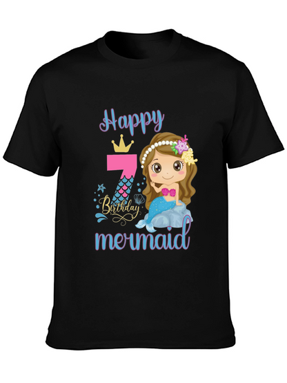 Happy Mermaid Birthday T-Shirt