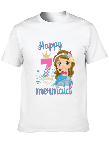 Happy Mermaid Birthday T-Shirt