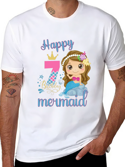 Happy Mermaid Birthday T-Shirt