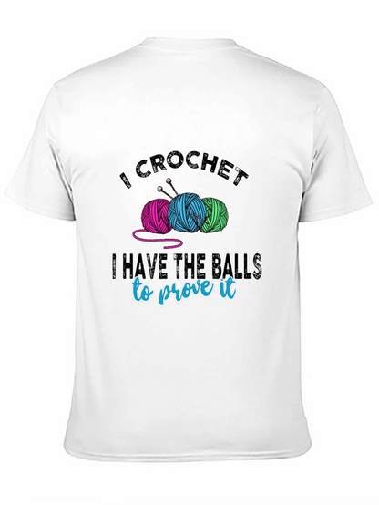 I Crochet T-Shirt - Yarn Balls & Humor