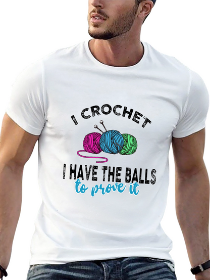 I Crochet T-Shirt - Yarn Balls & Humor