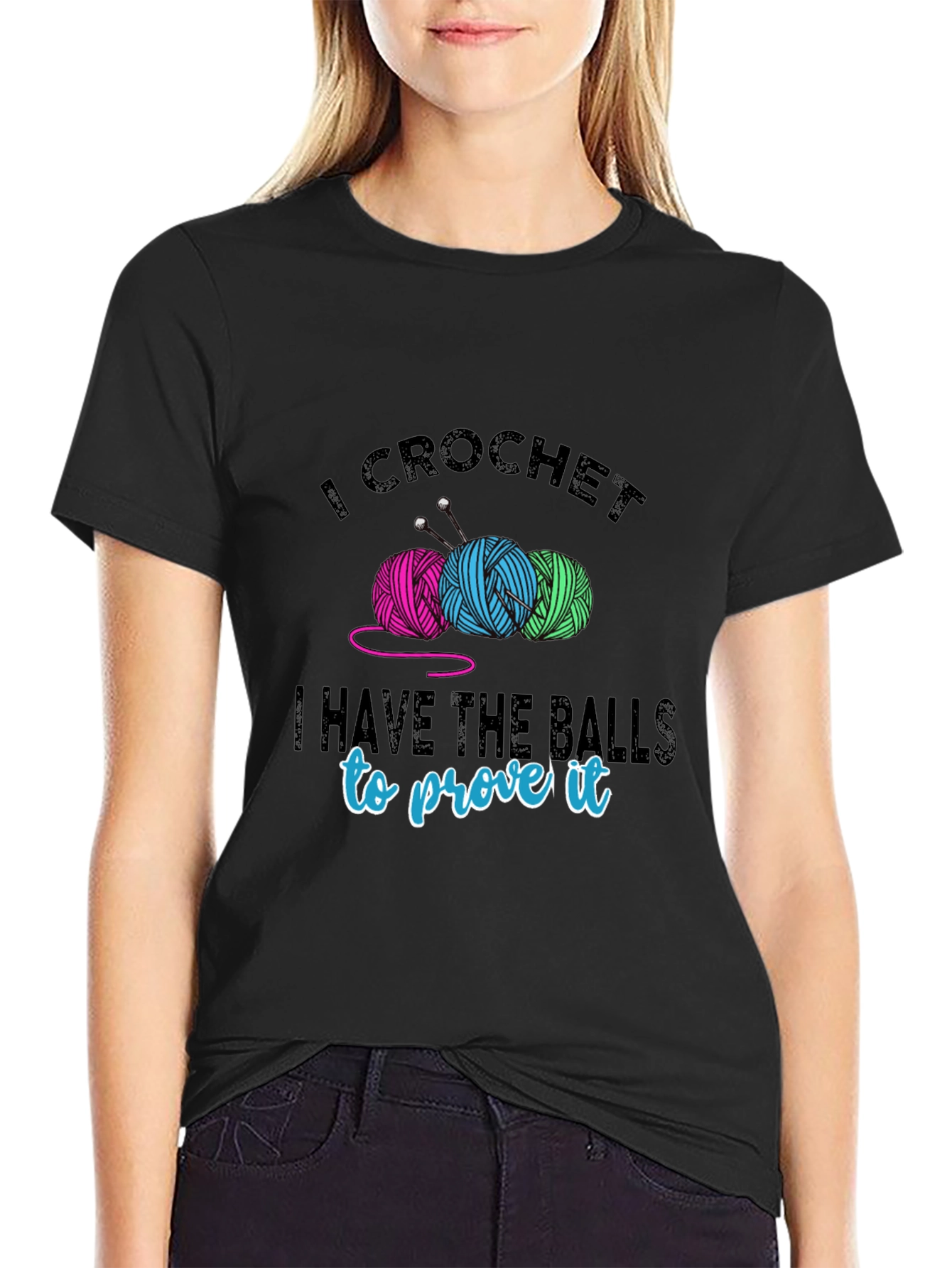I Crochet T-Shirt - Yarn Balls & Humor