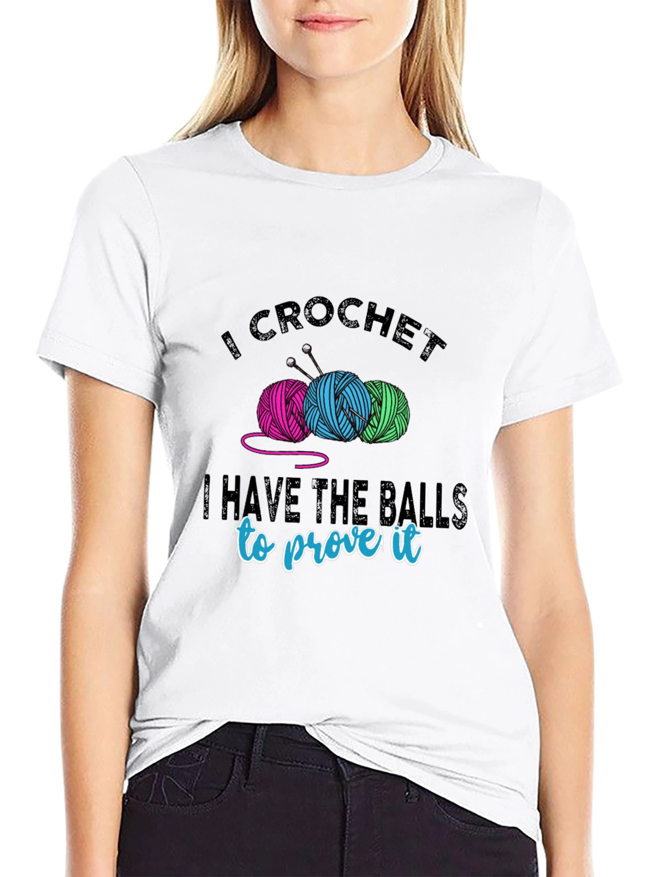 I Crochet T-Shirt - Yarn Balls & Humor