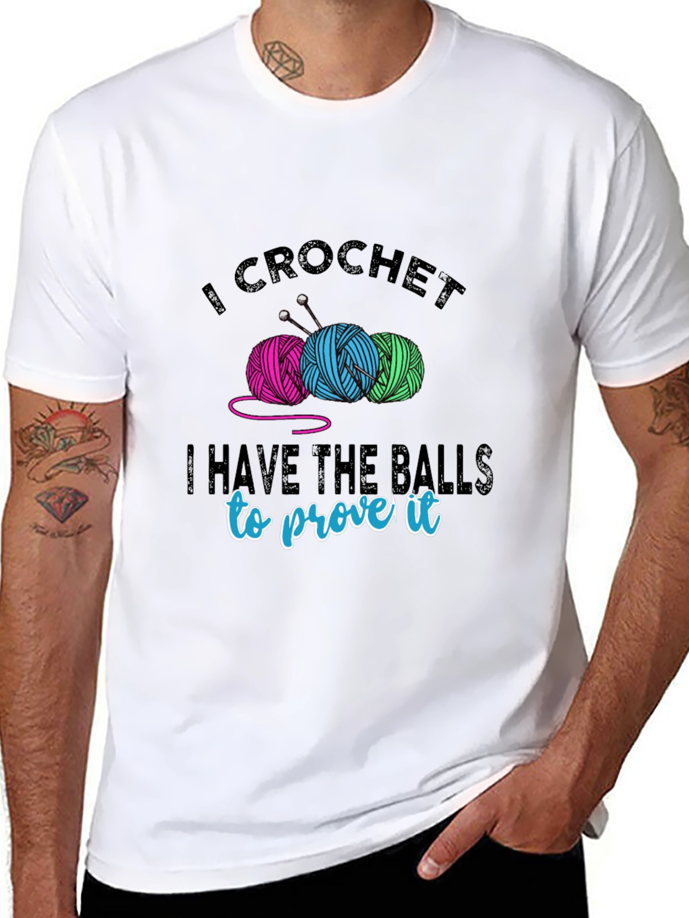 I Crochet T-Shirt - Yarn Balls & Humor