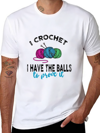 I Crochet T-Shirt - Yarn Balls & Humor