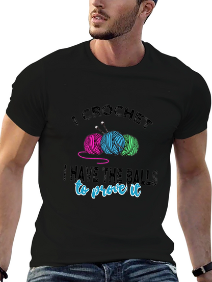I Crochet T-Shirt - Yarn Balls & Humor