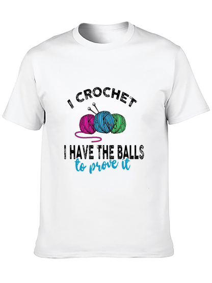 I Crochet T-Shirt - Yarn Balls & Humor