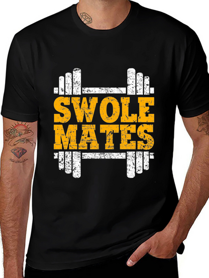Swole Mates Graphic Tee - Gym Workout Shirt