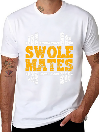 Swole Mates Graphic Tee - Gym Workout Shirt