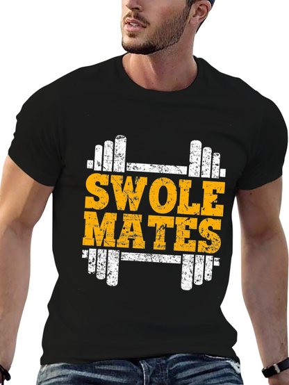 Swole Mates Graphic Tee - Gym Workout Shirt