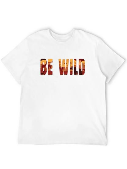 Be Wild Safari Graphic Black T-Shirt