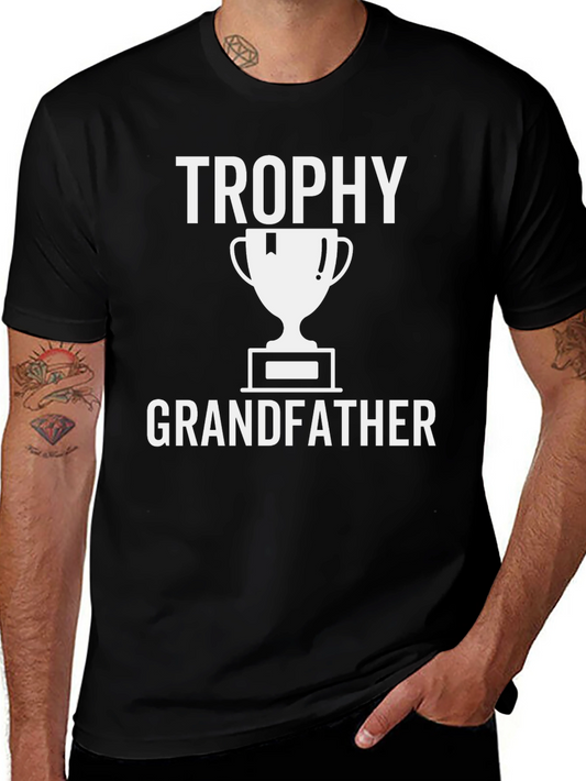 Trophy Grandfather Graphic T-Shirt - Black