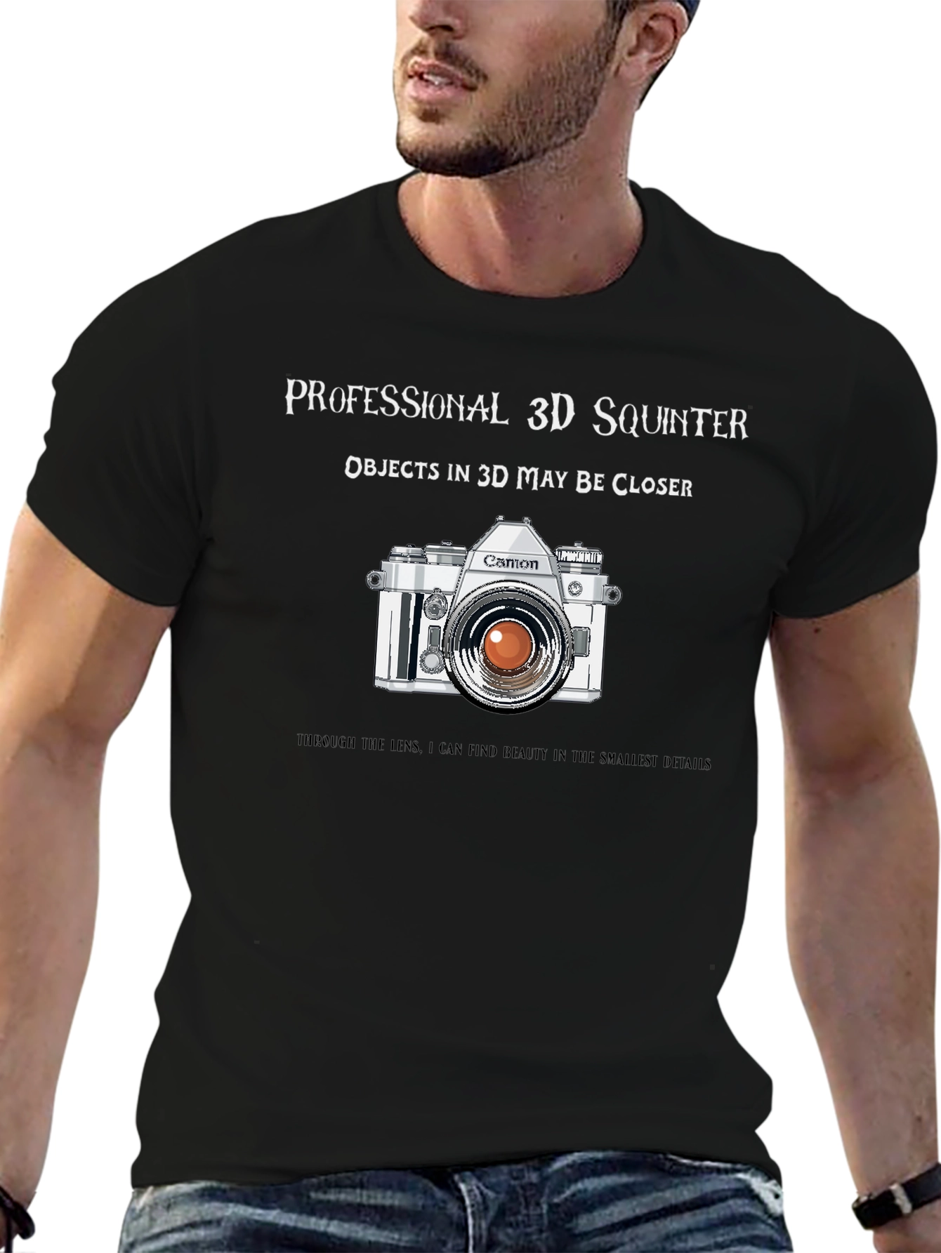 Professional 3D Squinter Camera T-Shirt