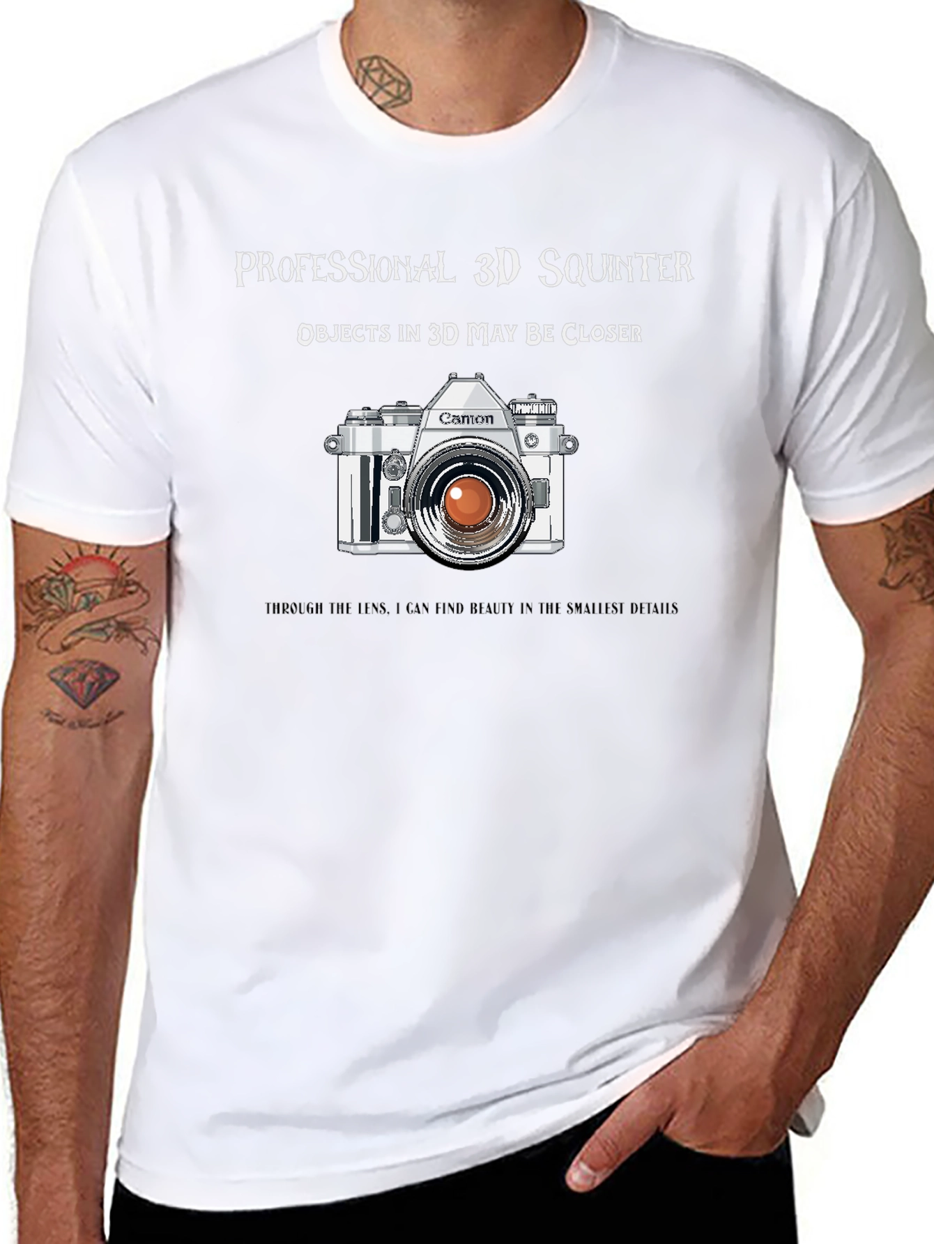 Professional 3D Squinter Camera T-Shirt