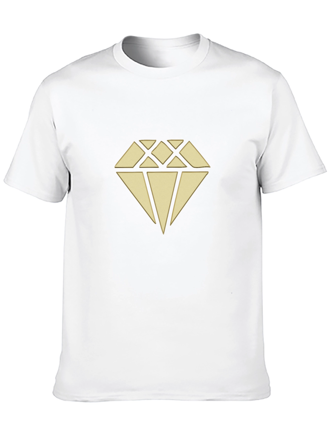 Diamond Graphic Print Black T-Shirt