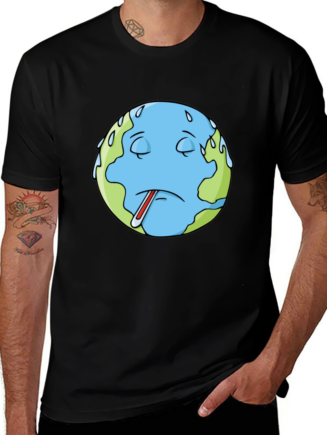 Earth Sick Day T-Shirt - Global Warming Awareness
