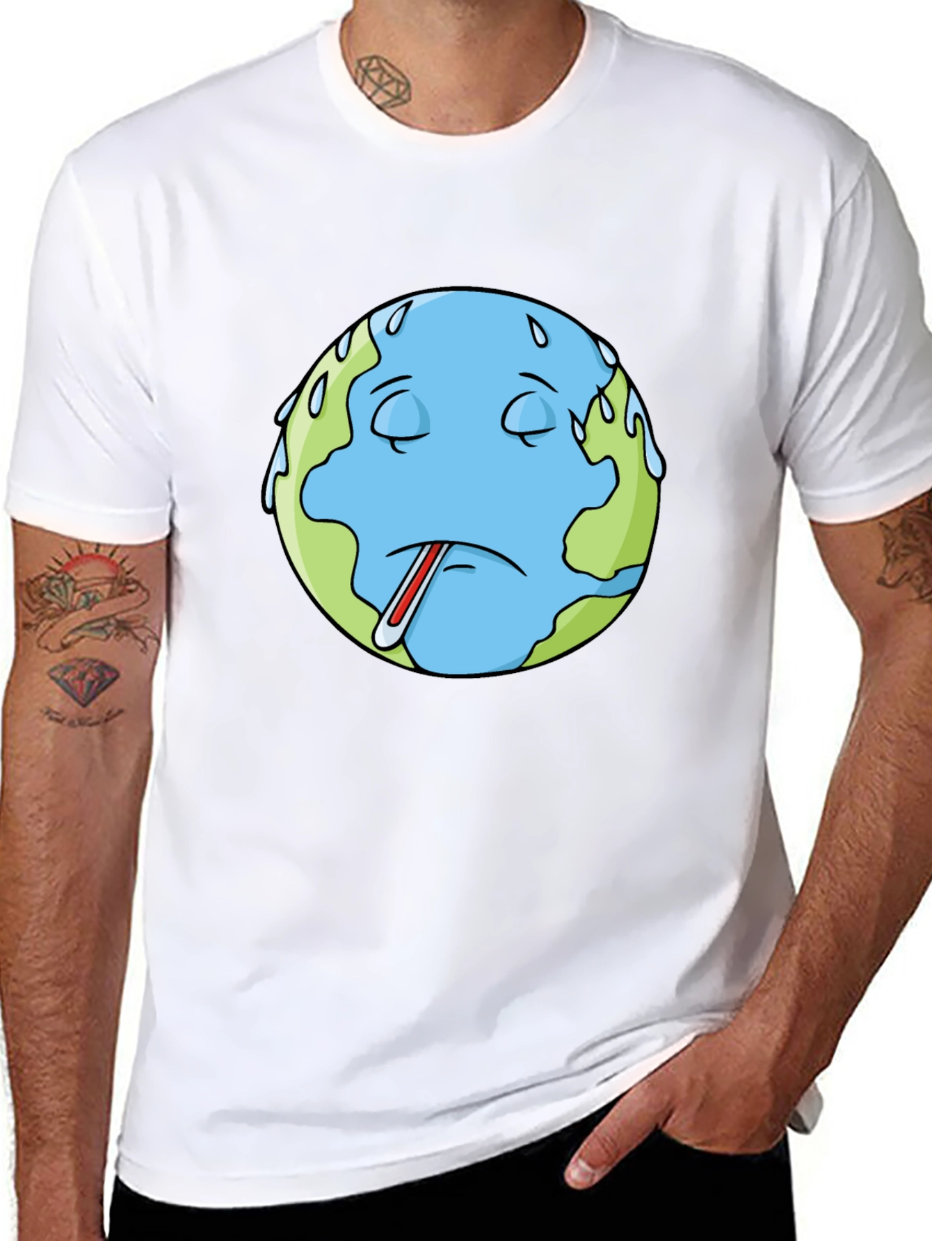 Earth Sick Day T-Shirt - Global Warming Awareness