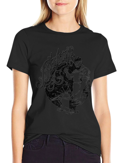 Blacksmith Graphic Print Black T-Shirt