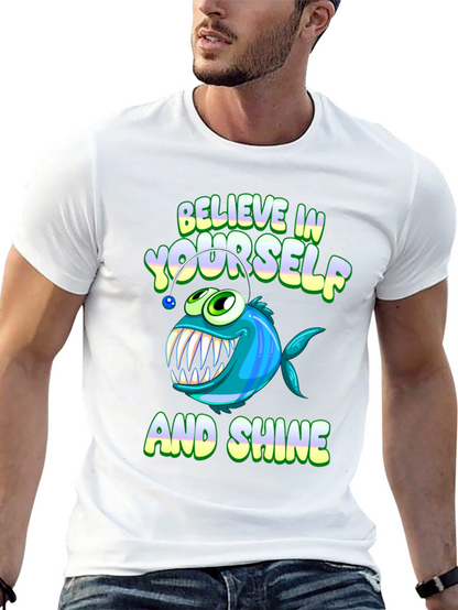 Believe in Yourself T-Shirt - Anglerfish Design