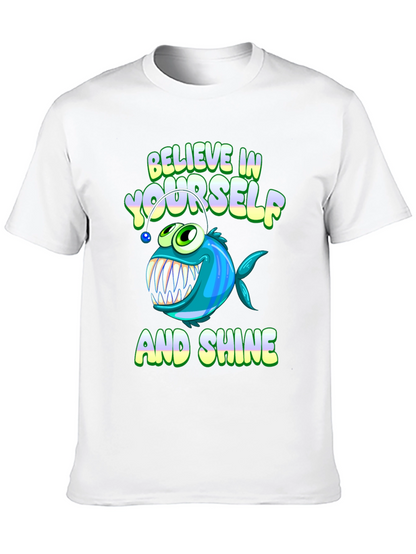 Believe in Yourself T-Shirt - Anglerfish Design