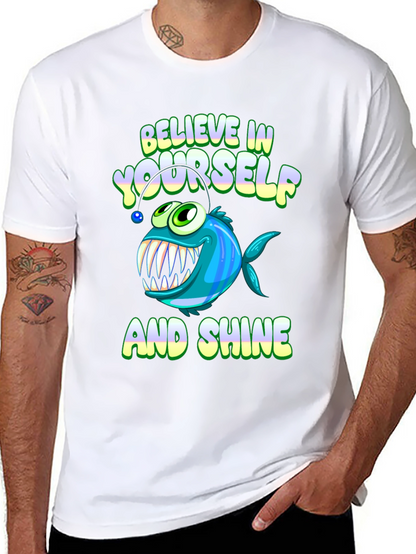 Believe in Yourself T-Shirt - Anglerfish Design