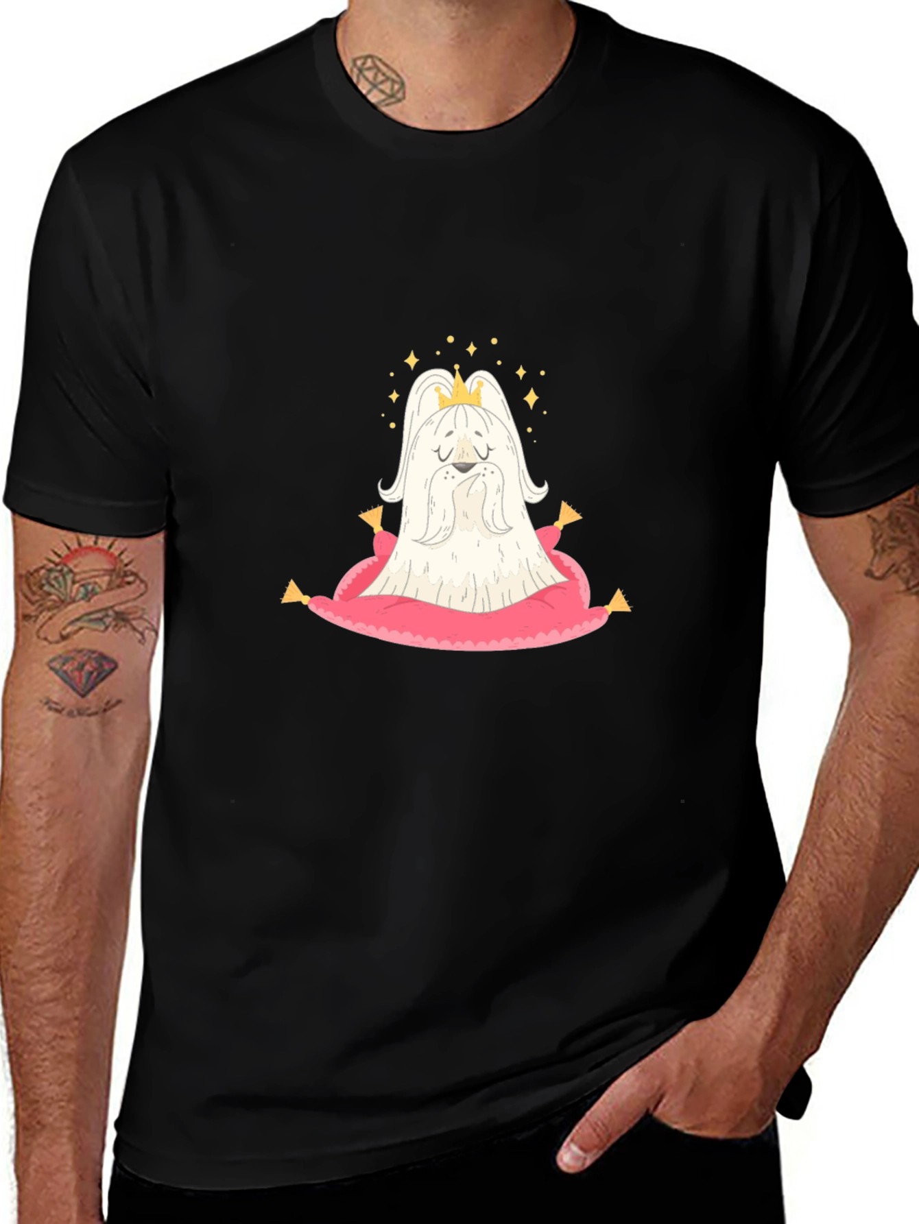 King Dog T-Shirt - Cute Cartoon Tee