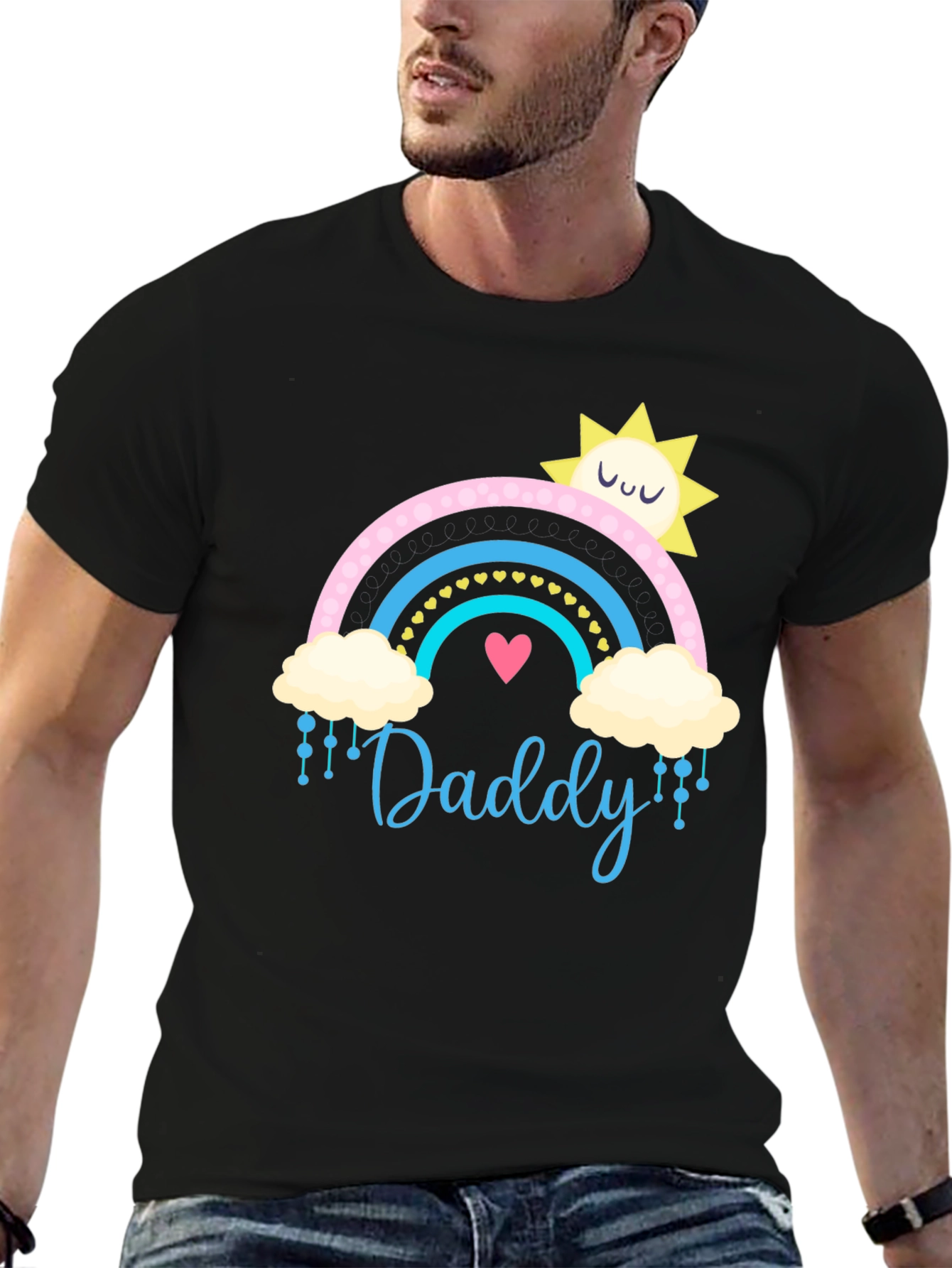 Daddy Rainbow T-Shirt - Cute Fathers Day Gift