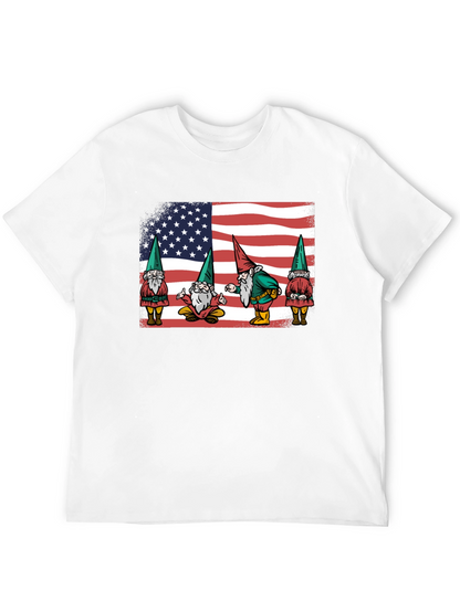 Patriotic Gnomes T-Shirt - American Flag