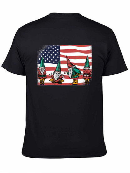 Patriotic Gnomes T-Shirt - American Flag