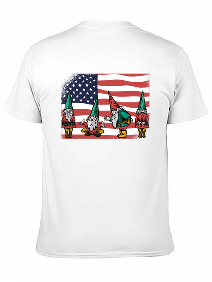 Patriotic Gnomes T-Shirt - American Flag