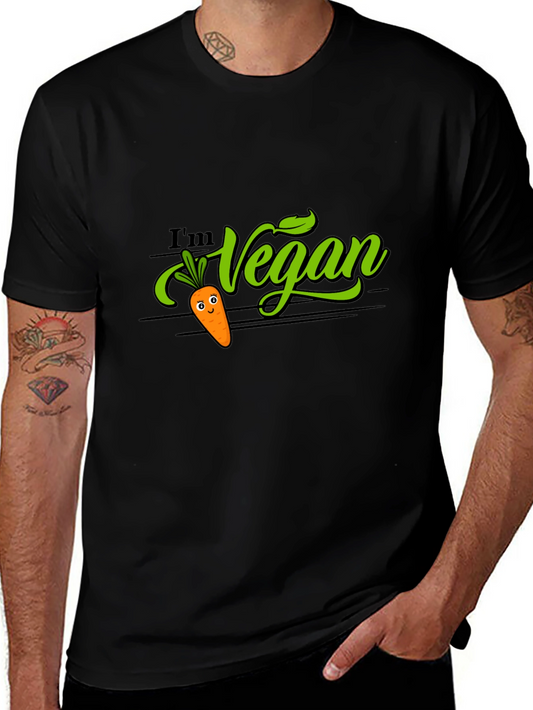 Im Vegan T-Shirt - Cute Carrot Design