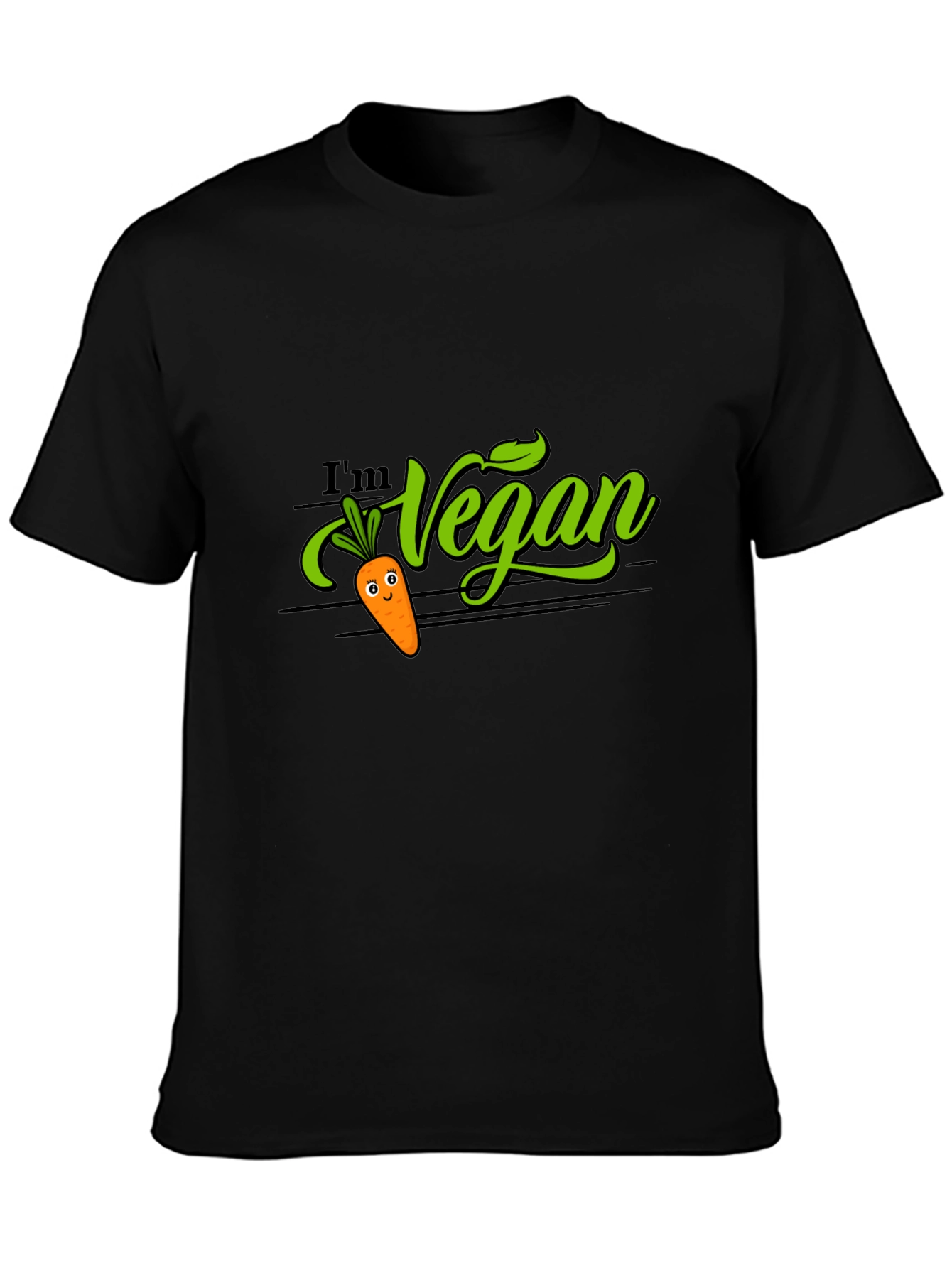 Im Vegan T-Shirt - Cute Carrot Design