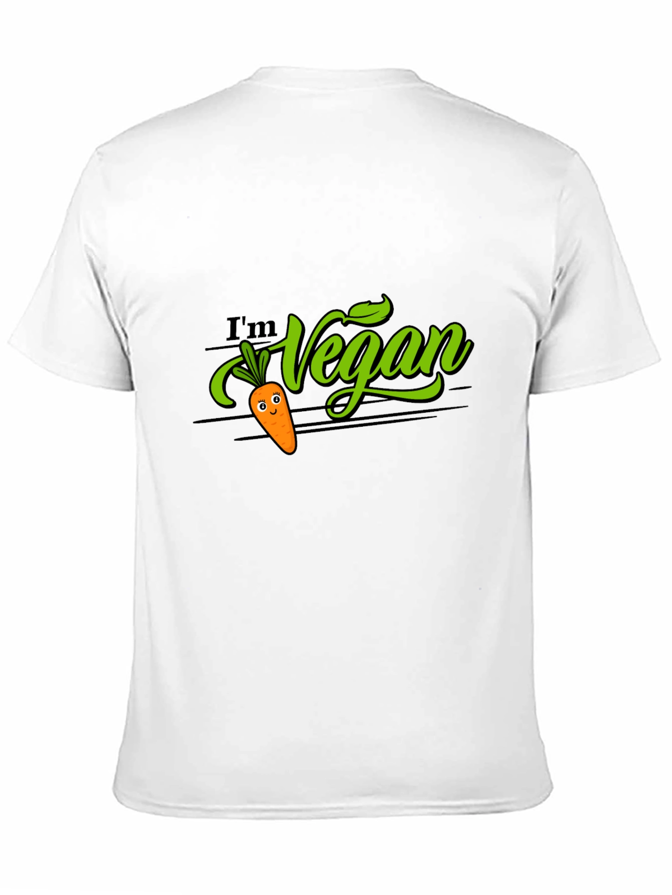 Im Vegan T-Shirt - Cute Carrot Design