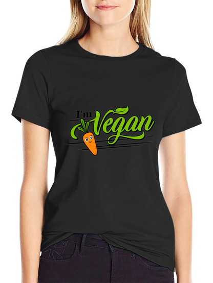 Im Vegan T-Shirt - Cute Carrot Design