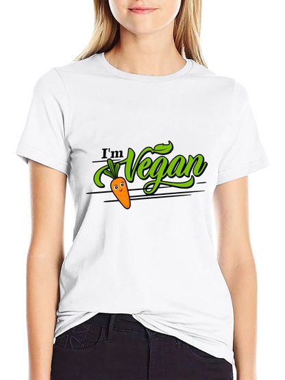 Im Vegan T-Shirt - Cute Carrot Design