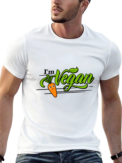 Im Vegan T-Shirt - Cute Carrot Design