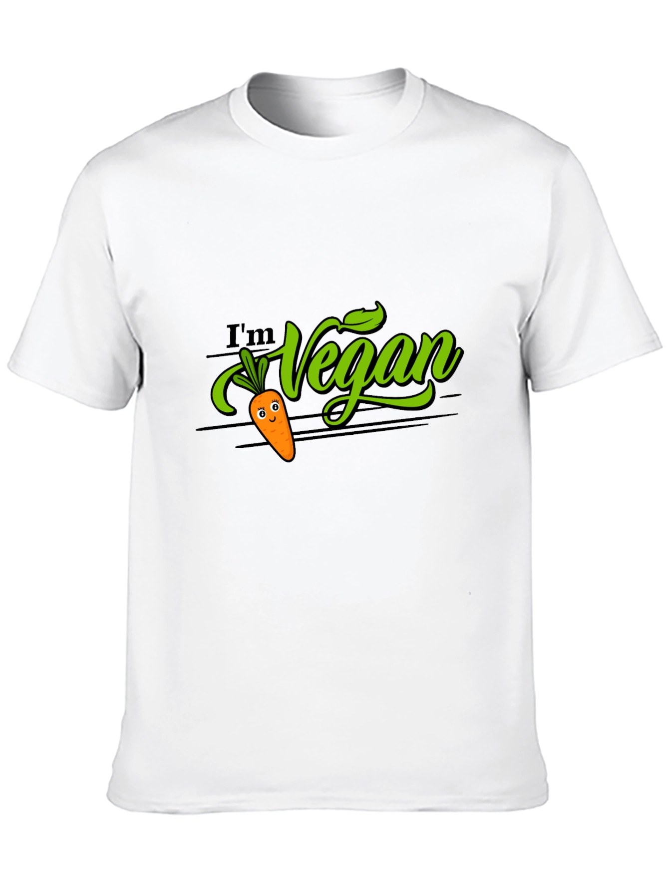 Im Vegan T-Shirt - Cute Carrot Design
